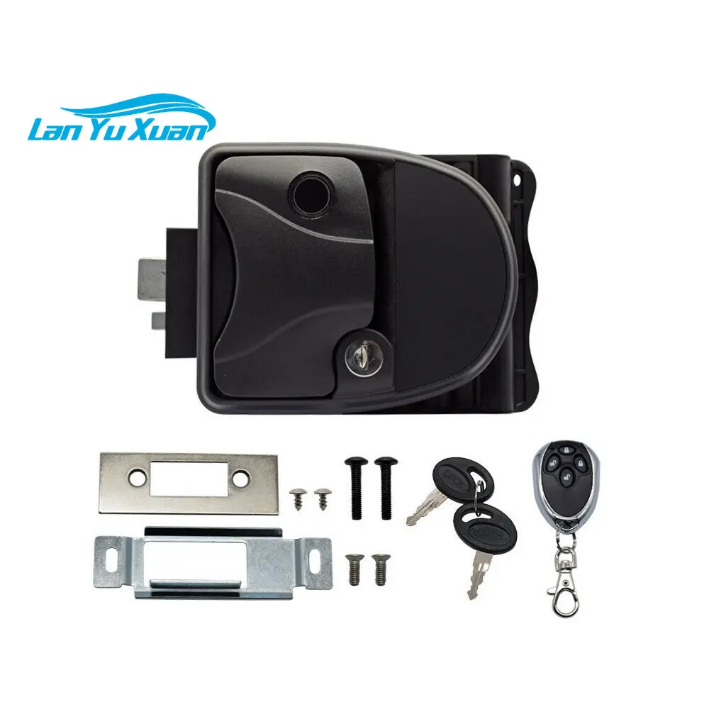 Keyless RV Entry Door Lock Latch Fit Trailer Camper Remote Control Fingerprint, RV Accessories