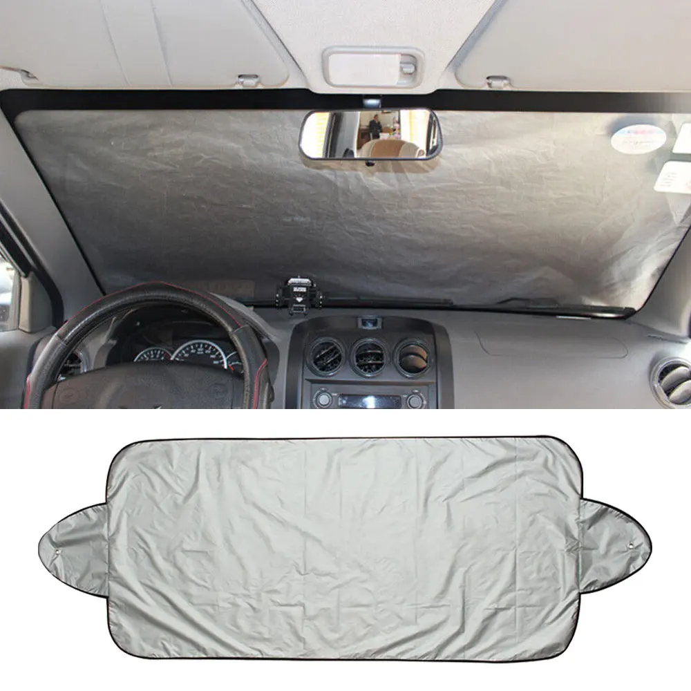 Car Front Windshields Cover Snow Prevention Window Sun Shade Cover Frost Ice Dust Protector Car Front Windscreen Cover Sunshade