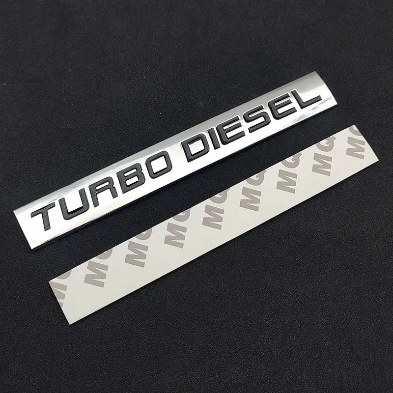 Body Decal Adhesive Stickers Accessories 3d Chrome Metal Rear Trunk Car Badge Logo Turbo Diesel Emblem Sticker RAM 2500
