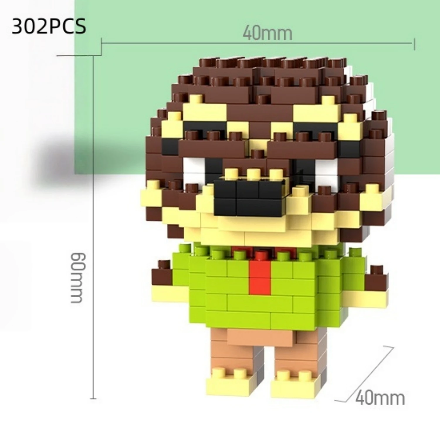 6 cm hoge deeltjesbouwstenen assemblage speelgoed mini desktop ornamenten kamerdecoratie Halloween Kerstmis anime cartoon kawaii - afbeelding 1