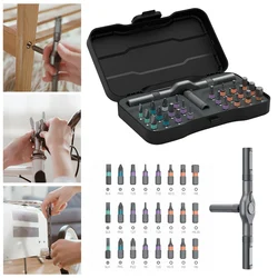 24 In 1 Multifunction Ratchet Screwdriver Set,Magnetic Multi Drive Mini Repair Tool Kit,Diy Precision Impact Tooling,Electrician