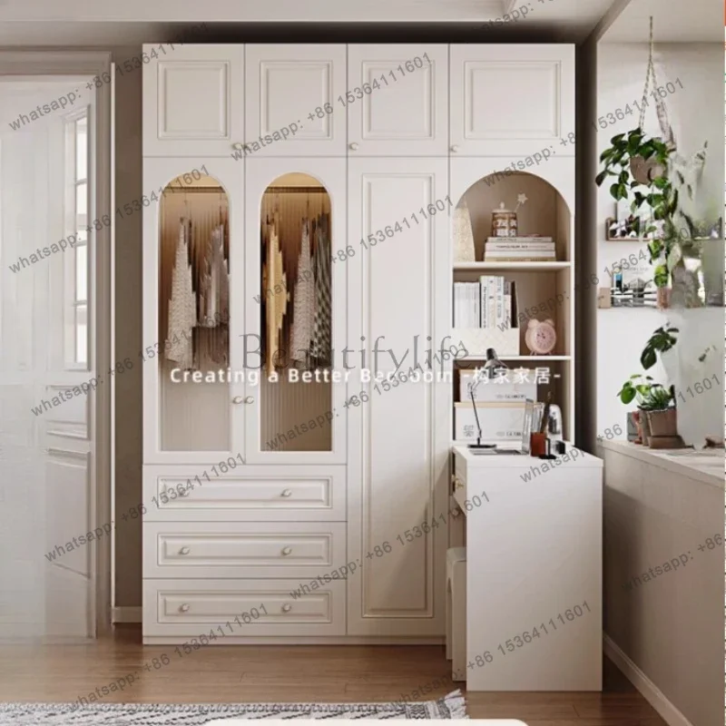 Factory Direct Organizer Wardrobes Locker Comforter Closet Storage Dressing Rooms Double Wardrobe Open Glass Door House Bedroom