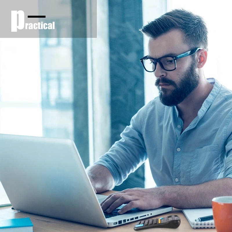 Mini Handheld Desktop Calculator, Tamanho de bolso, angular, 8-Digit Display, Pequeno, Matemática, Escritório