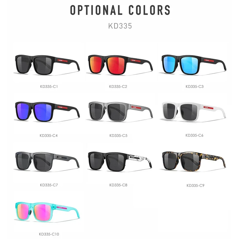 KIZN 스포츠 남자 야외 근시 선글라스 클래식 여성 편광 된 패션 안경 처방 광학 안경 -0.50 ~ -6.0