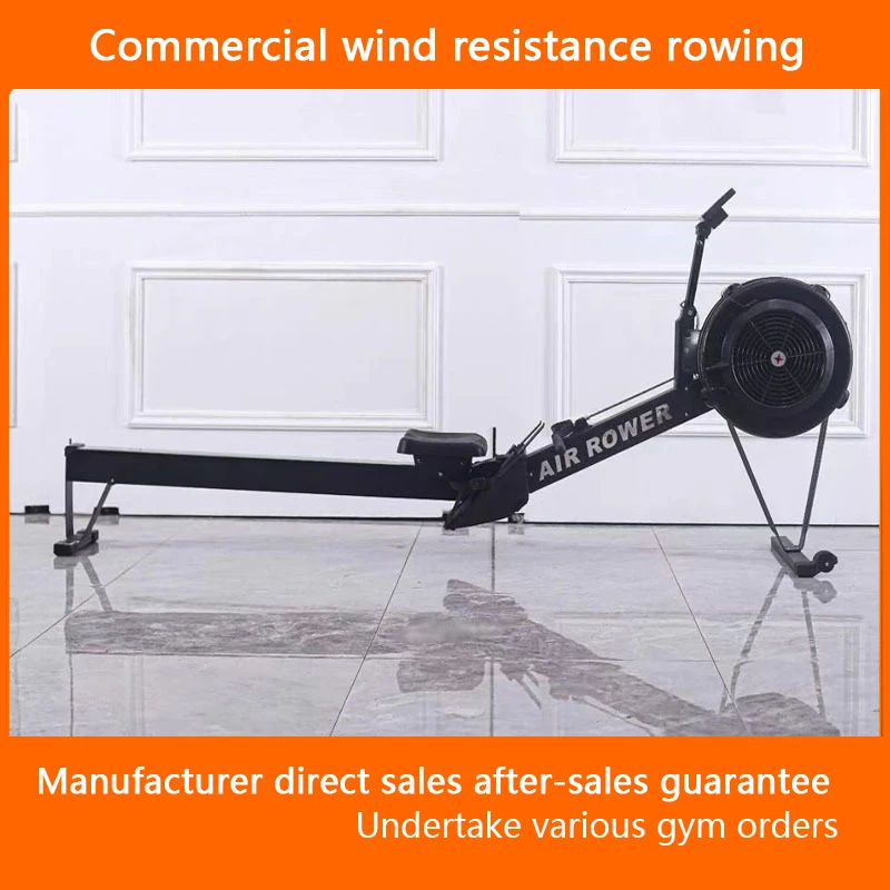 Wind resistant rowing machine, commercial home rowing machine, gym, commercial foldable wind resistant rowing machine