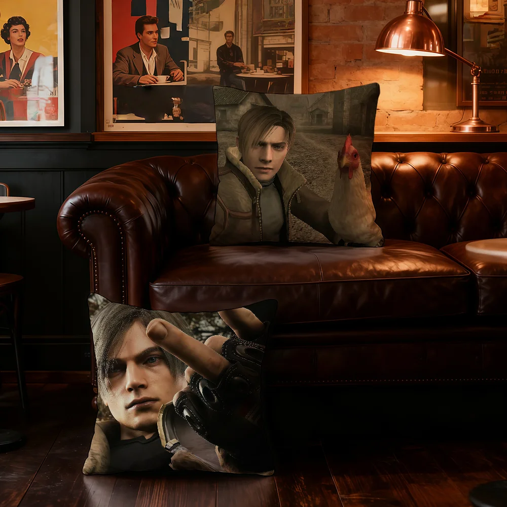 L-Leon K-Kennedy Funny Game cushion cover Home Office Convenient Nordic Simplicity Hit With Zipper Cushion Cover