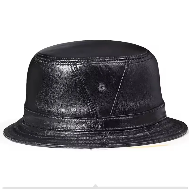 men's-real-leather-flat-bucket-hat-outdoor-short-brim-black-brown-hip-hop-fishing-cap-2026-style-for-elderly-literature-fans
