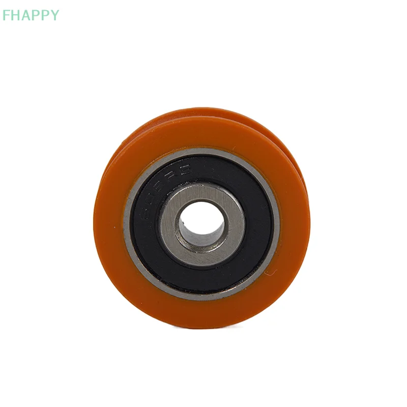 Rodamiento de ranura en U naranja de alta calidad, rueda de rodamiento en forma de U, polea POM, rueda de rodillo de guía para polea de cajón de ventana de puerta, 6x29x8mm