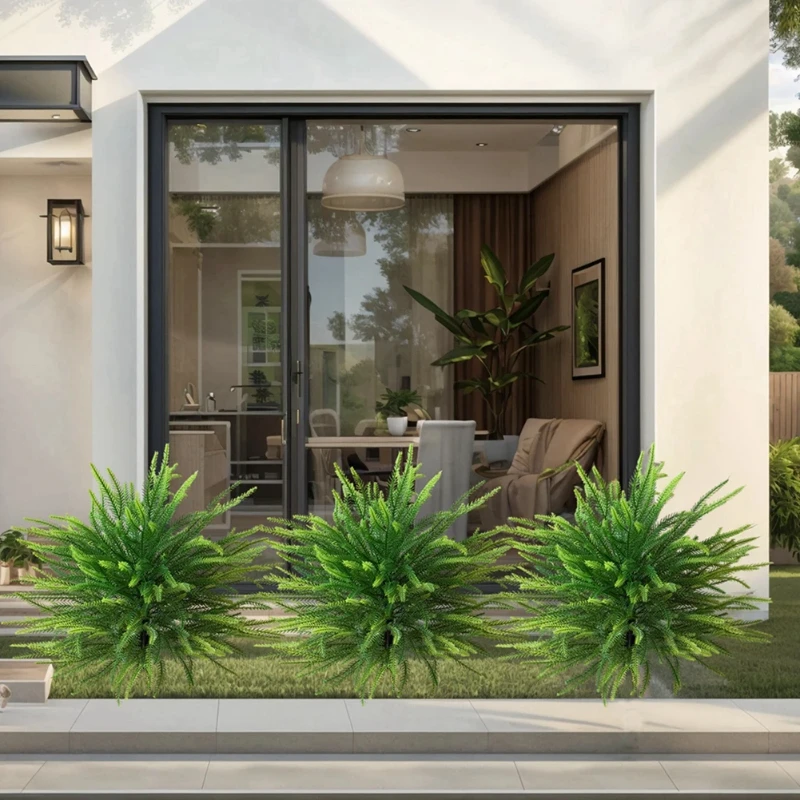 شجيرات مزيفة لشجرة توبياري صناعية بوعاء، شجيرات خارجية لديكور الحديقة، عقد طبيعي #2