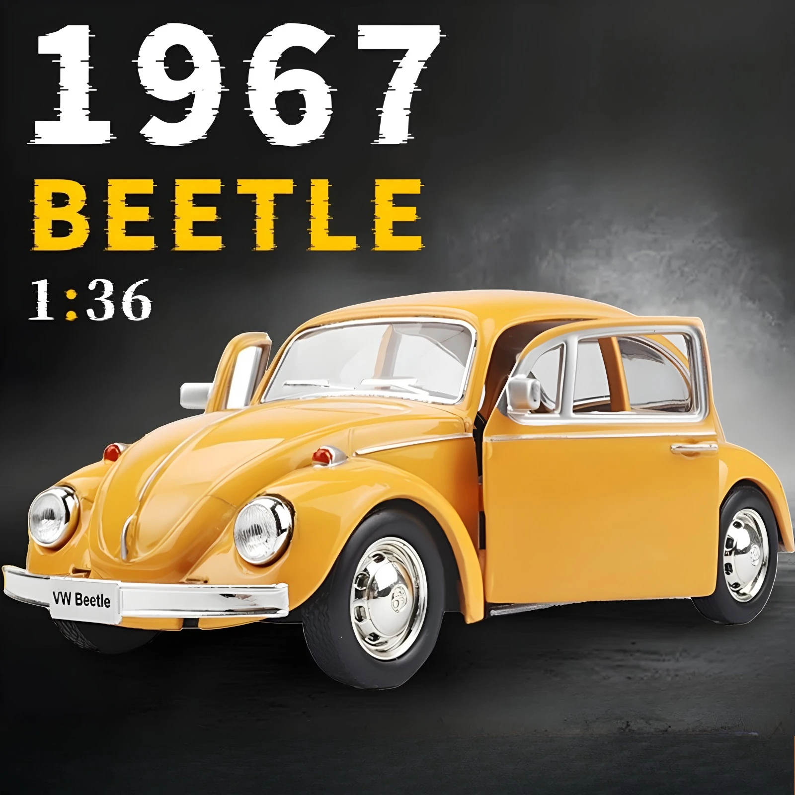 

1:36 1967 Volkswagen Beetle Classic Car High Simulation Diecast Car Metal Alloy Model Car decoration display collection gifts