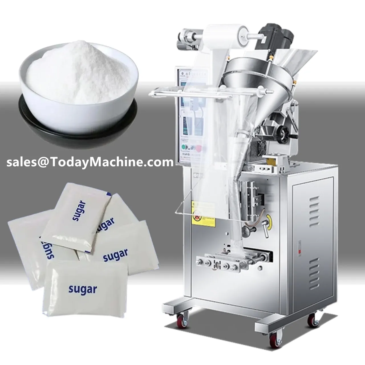 Automatic Instant Coffee Stick Pack Sugar Powder Sachet Packing Machine with Auger Fill