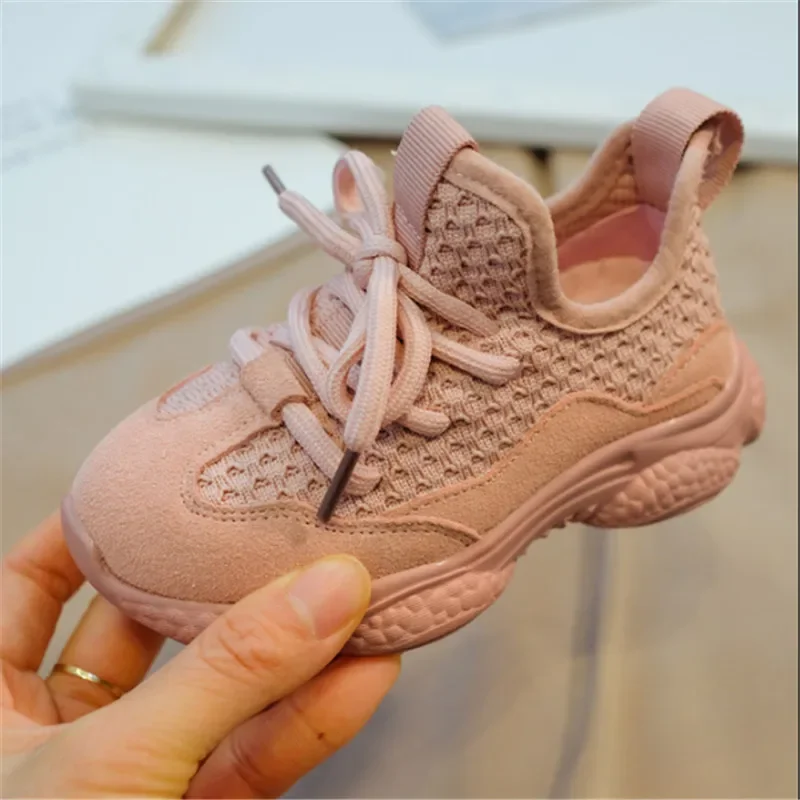 2024 New Spring/Autumn Children Shoes Unisex Toddler Boys Girls Sneaker Mesh Breathable Fashion Casual Kids Shoes 21-30