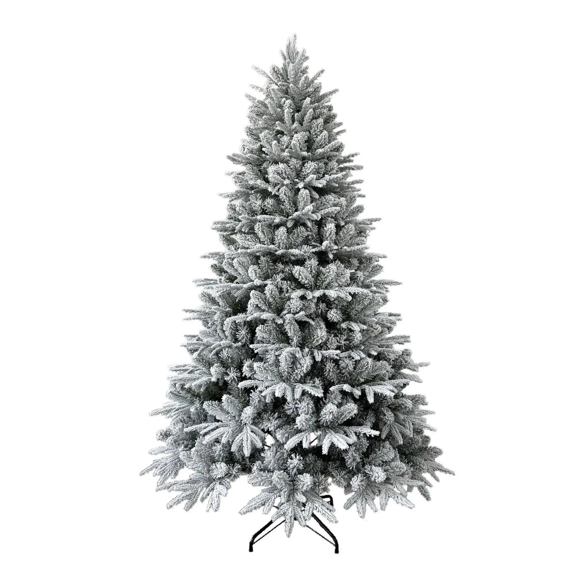 Mixed Flocking Falling Snow Christmas Tree Cedar Holy Christmas Ornament