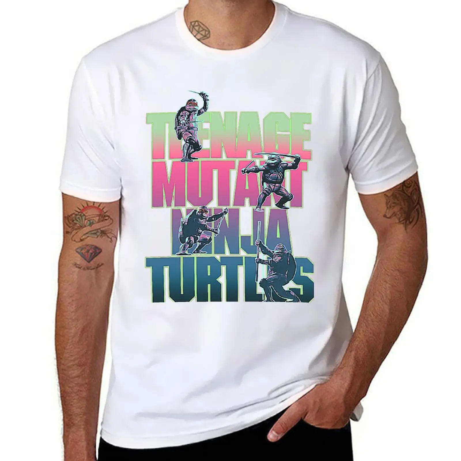 Teenage Mutant Ninja Turtles 1990 T-Shirt plain designer shirts blue archive summer tops men graphic t shirts