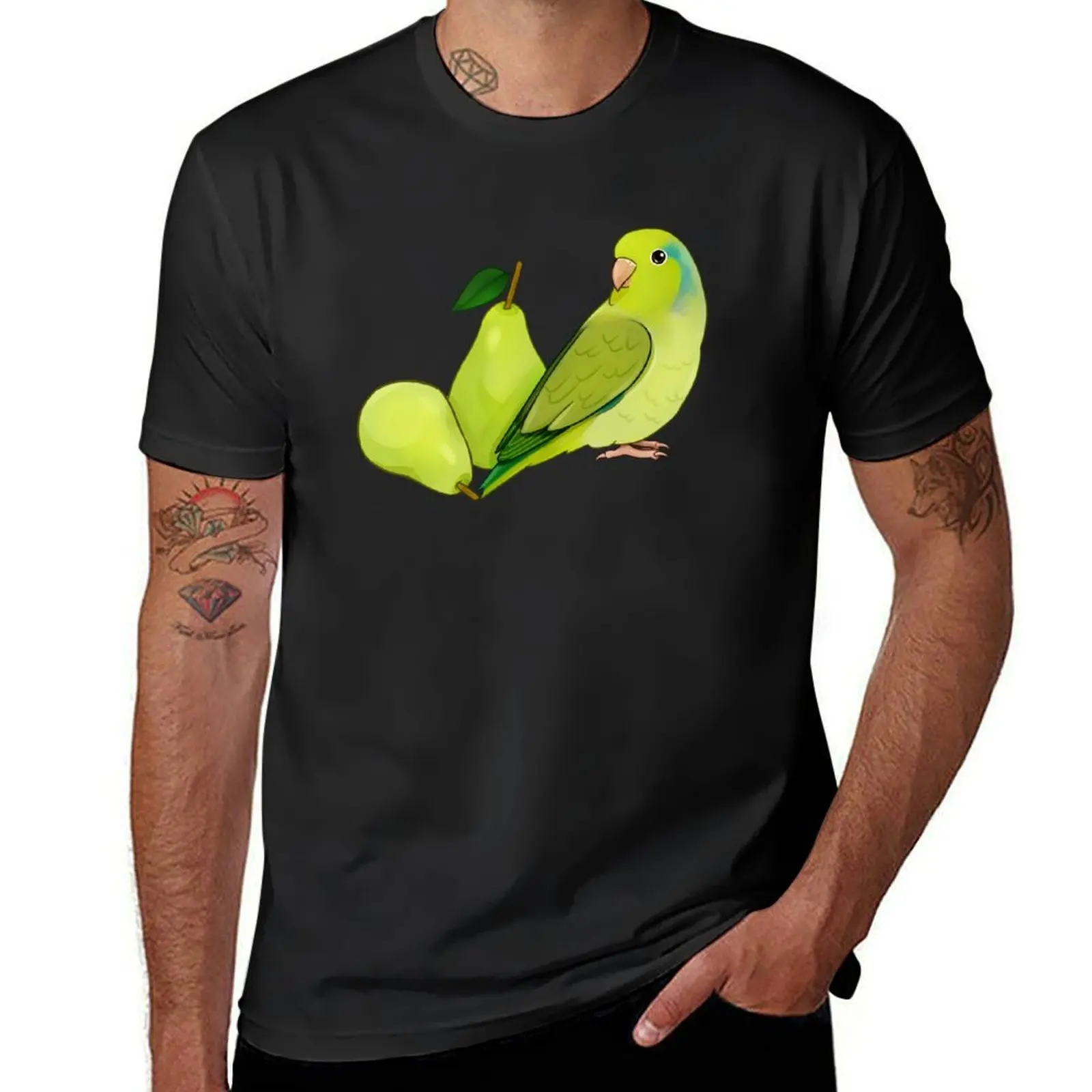 

Cute Pear Parrotlet T-Shirt shirts graphic tees korean fashion blacks plain mens clothing