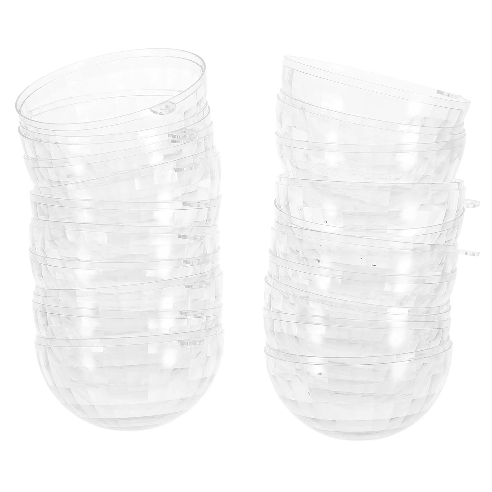 

10Pcs Clear Plastic Reflective Candy Boxes Disco Ball Party Favors Transparent Wedding Snowball Candy Containers Christmas