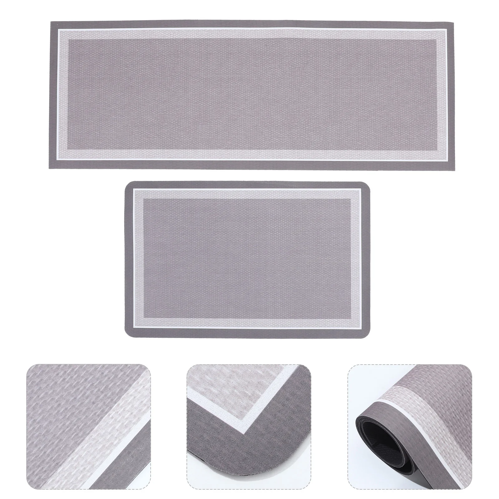 

2Pcs Kitchen Mats Non-Skid Floor Pads Diatomite Material Absorption Oil Resistant Rugs for Kitchen Bathroom Door Entry