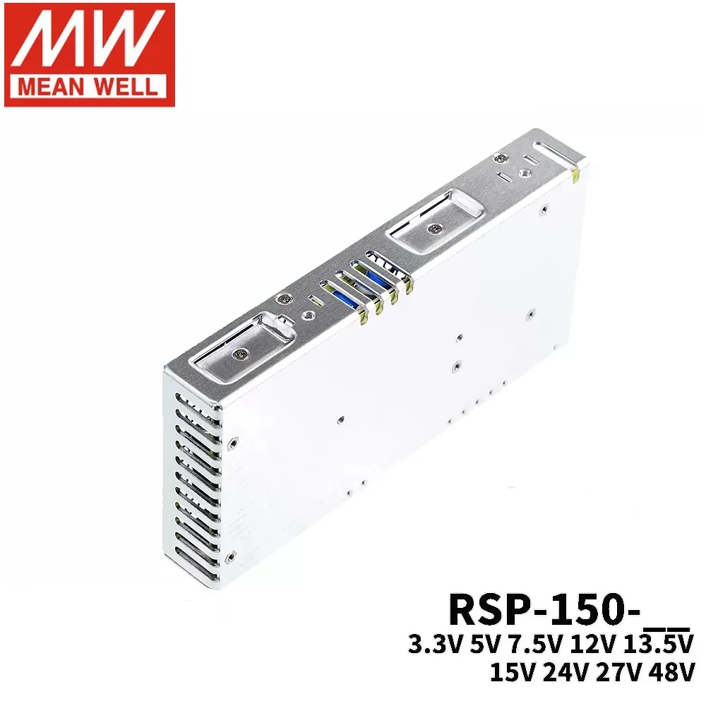 MEAN WELL Switching Power supply RSP-150W 24V 3.3V 5V 7.5V 12V 13.5V 15V 27V 48V with PFC thin NES/SP