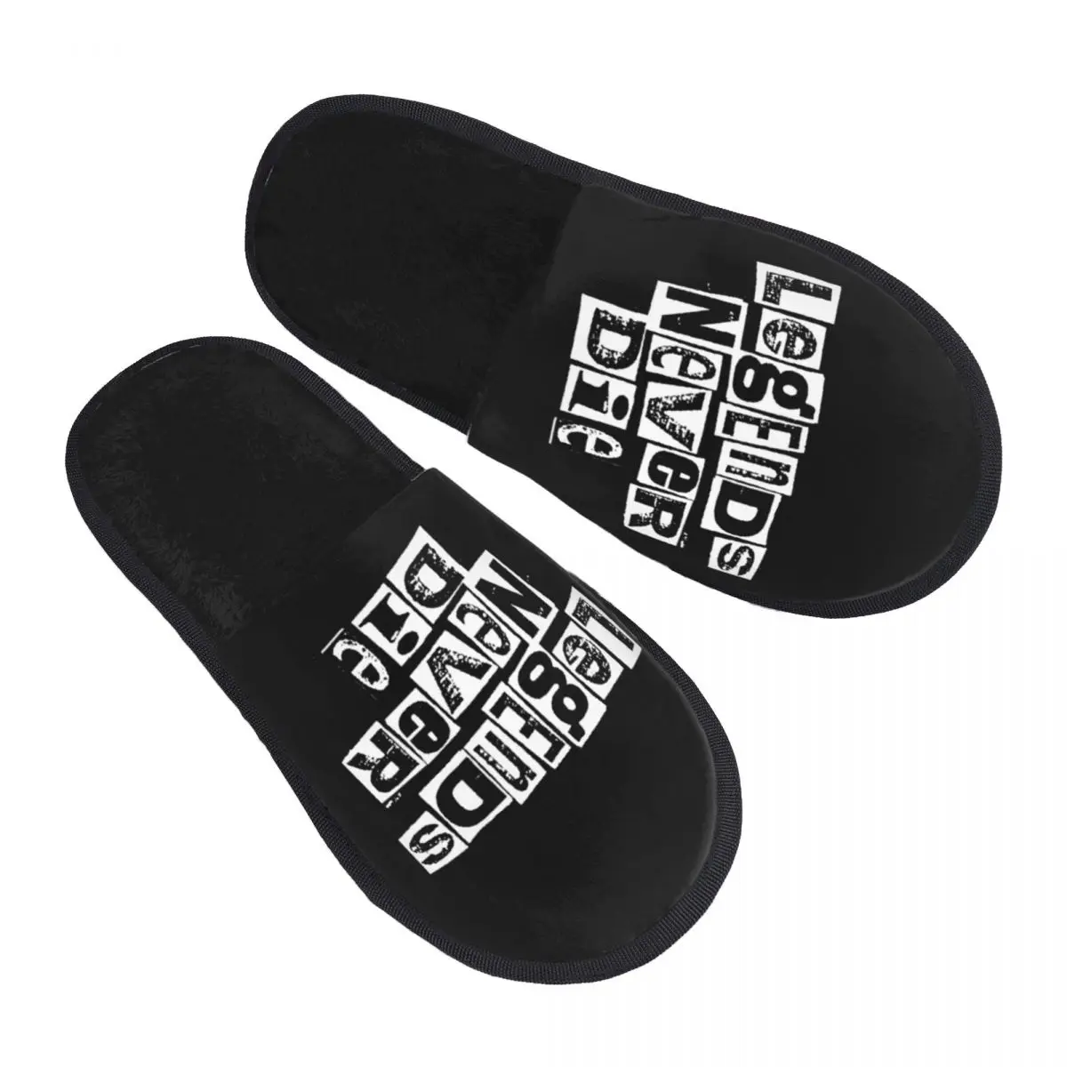 Custom Cool Vision Street Wear Comfort Scuff With Memory Foam Slippers Women Spa House Shoes