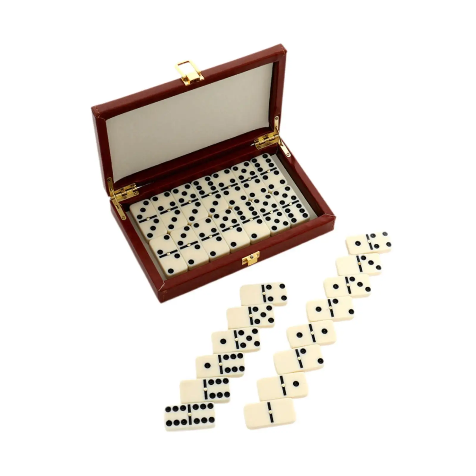 Dominoes Game Set with Elegant Box Gifts Educational Tool for Travel Adults