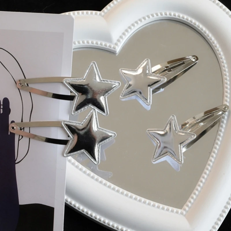 Jepit Rambut Bintang Hiasan Kepala Bintang Jepret Perak Manis Imut Jepit Rambut Jepit Rambut