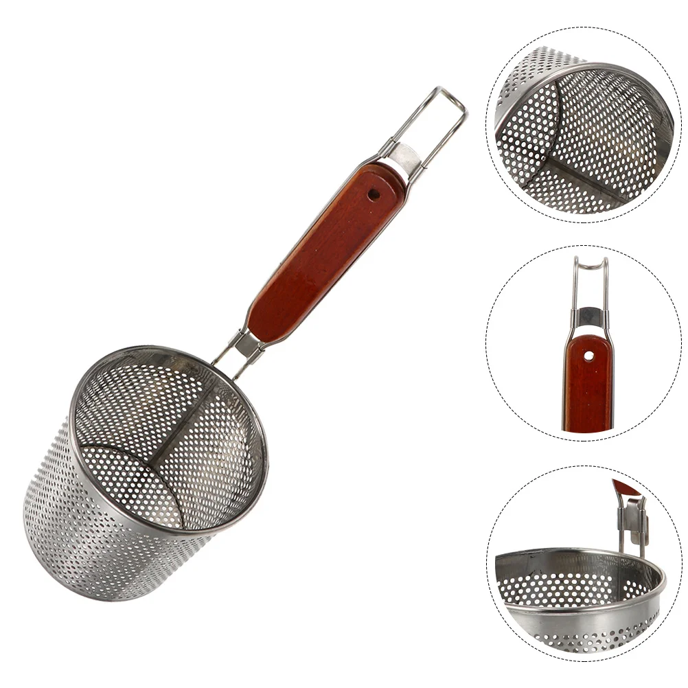 

Stainless Steel Noodle Strainer Basket Mesh Kitchen Tool For Pasta Vegetable Dumpling Filtering Home Cooking Colander