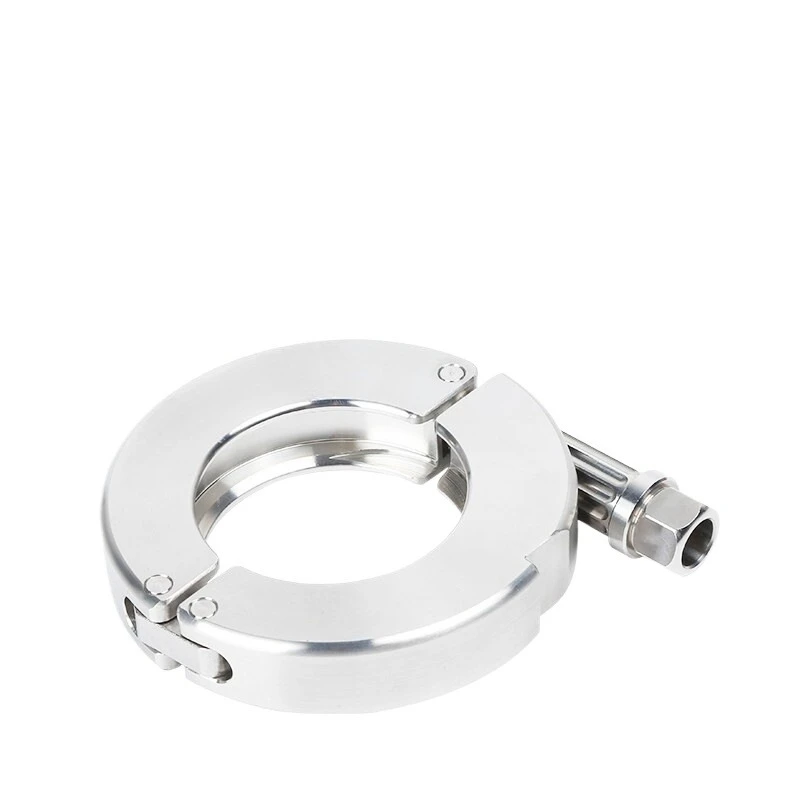 For 304 Stainless Steel Weighted Outlet Positive Arc KF Fine Car Vacuum Clamp Fast Clamping Pipe KF16-50