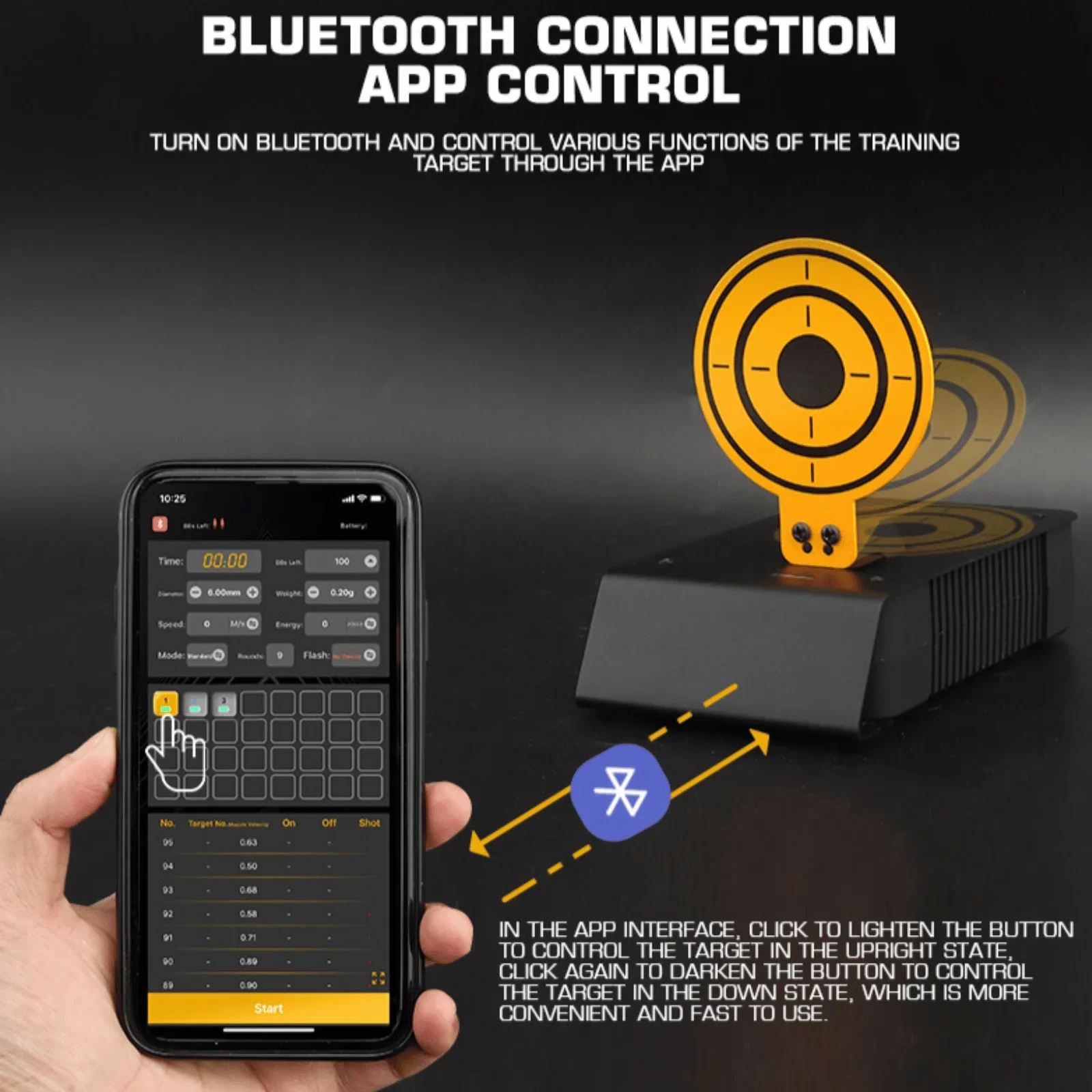 Wireless Tactical Auto Target with APP Training System, Multi Connection,Airsoft Paintball Wargame