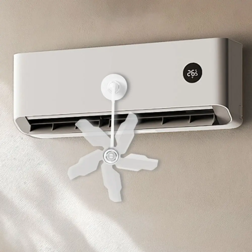 

3pcs/set Windmill Shaped Air Conditioner Windshield Wall Mounted Plastic Air Conditioning Guide Plate Adjustable