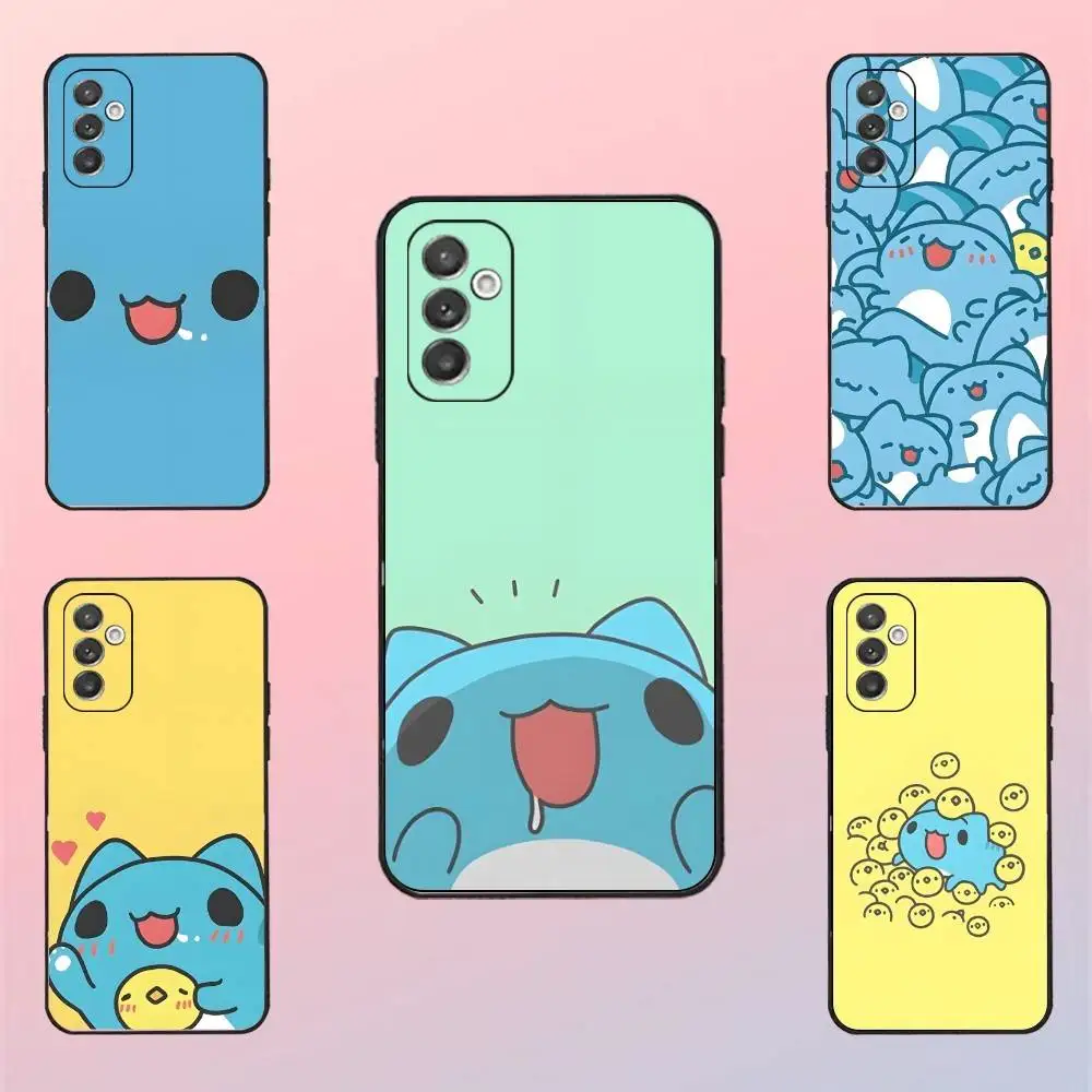 

Bug Cat C-Capoo Phone Case For Samsung S 25,24,23,22,30,21,10,9,Ultra,Plus,Lite,FE,4,5 G Black Soft Case