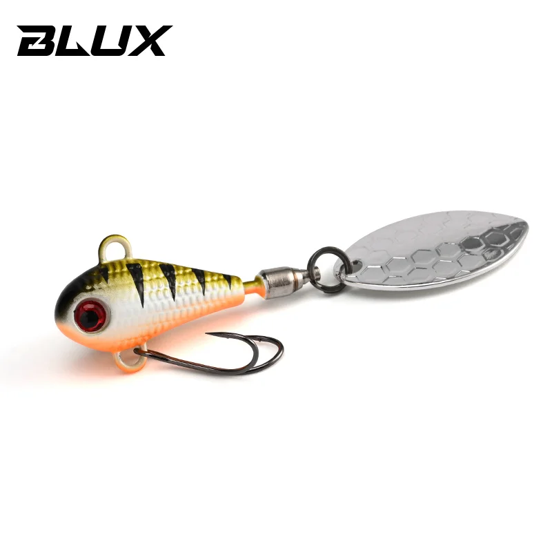 BLUX SPINTAIL Angelköder 4,5 g 7 g 11 g Mag Tail Spinner Shad Metall Vib Casting Shore Jig Bait Kupferklinge Löffel Süßwasserbarsch