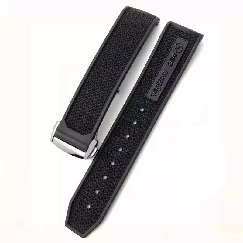 New-Rubber Silicone Watchband for Omega Speedmaster Watch Strap Steel Deployment Buckle 22mm Men\'s watch accessories