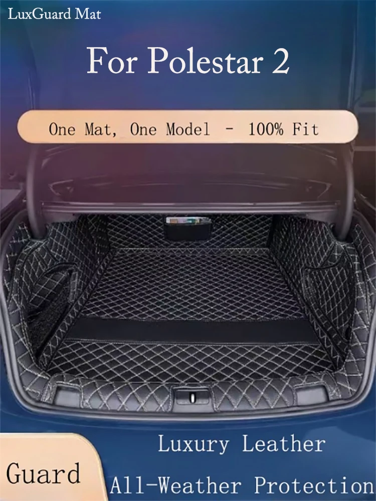 For Polestar 2 2019-2024 23 22 21 20 Auto Full Coverage Trunk Mat Car Boot Cover Pad Cargo Liner Interior Accessories
