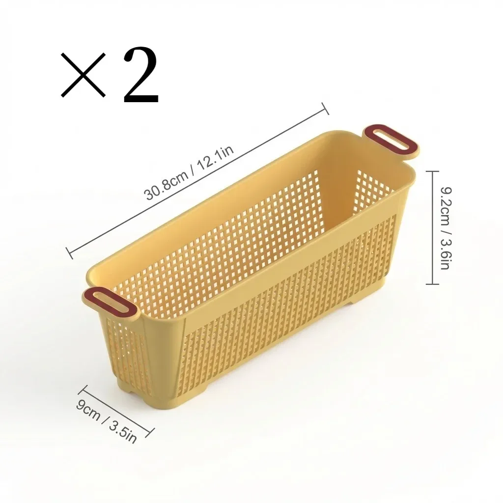 1/2/4PCS Snack Speelgoed Diversen Opbergmand Plastic Kleding Opbergdoos Multifunctionele Stapelbare Slaapkamer Garderobe Organizer