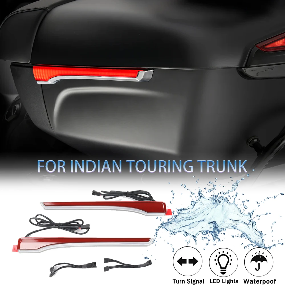 

НОВЫЕ мотоциклетные светодиодные боковые фонари SPAR для индийского туристического багажника/Roadmaster/Pursuit 2020-2024, яркая безопасность