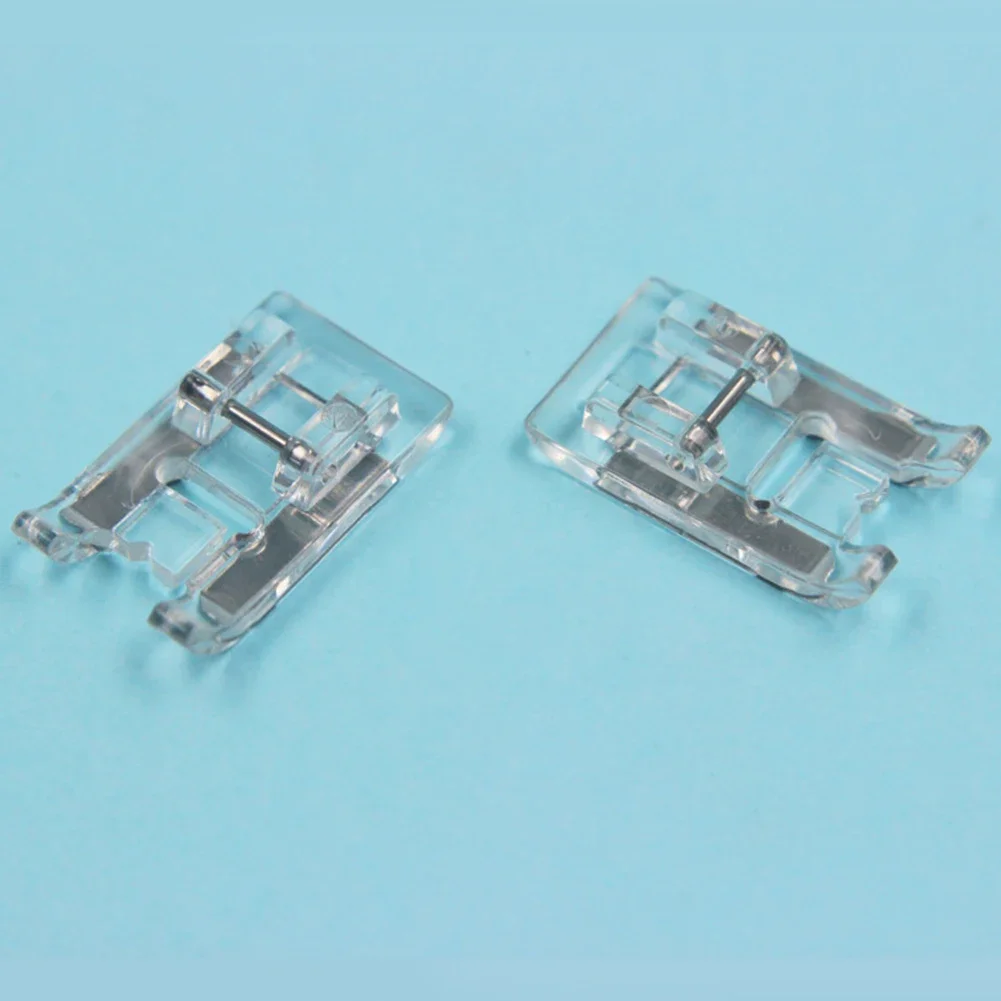 1pc Transparent Domestic Sewing Machine Satin Stitch Presser Foot For Singer Brother Juki Household Sewing Machine Snap-on