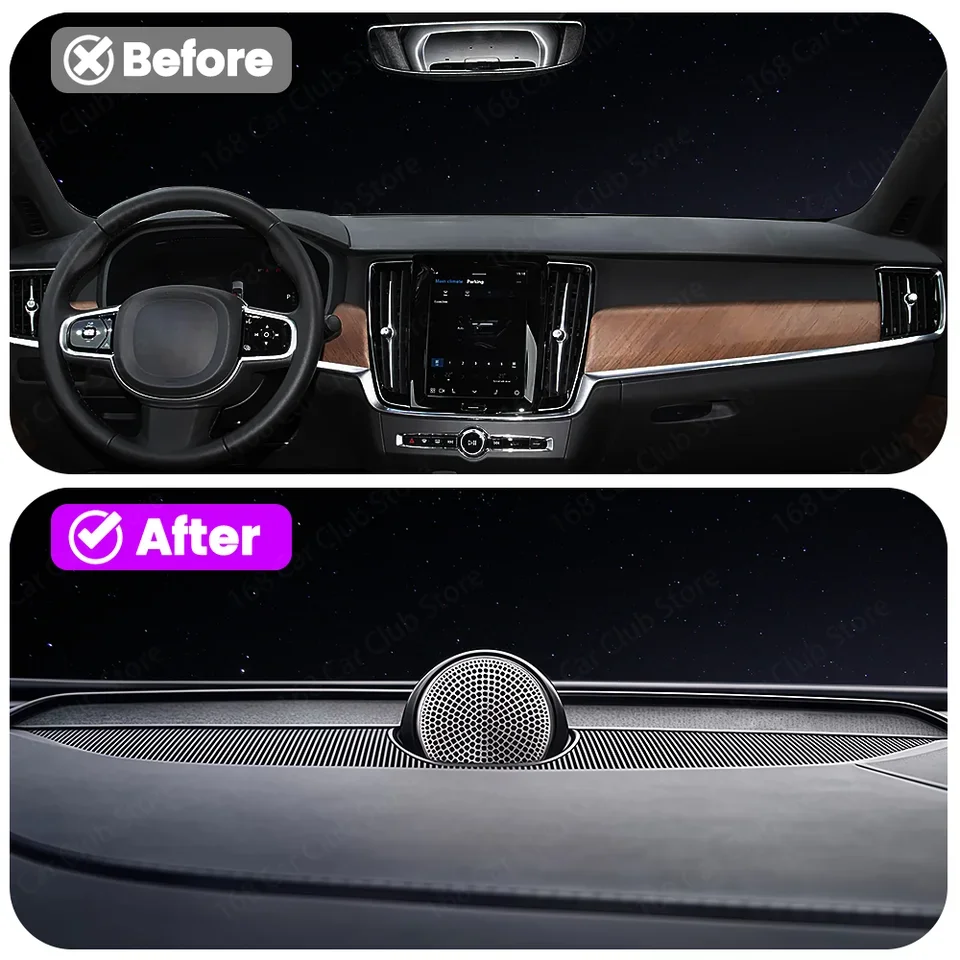 Central Control Instrument Panel Center Speaker For S90/S60/XC90/V60/V90 2017-2026 Plug Play Easy Install Made Mainland