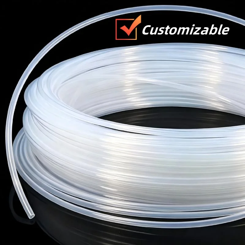 Transparent PTFE Capillary Tube High Temp Chemical Resistant Clear Teflon Tubing for Lab 3D Printer Precision Fluid Transfer