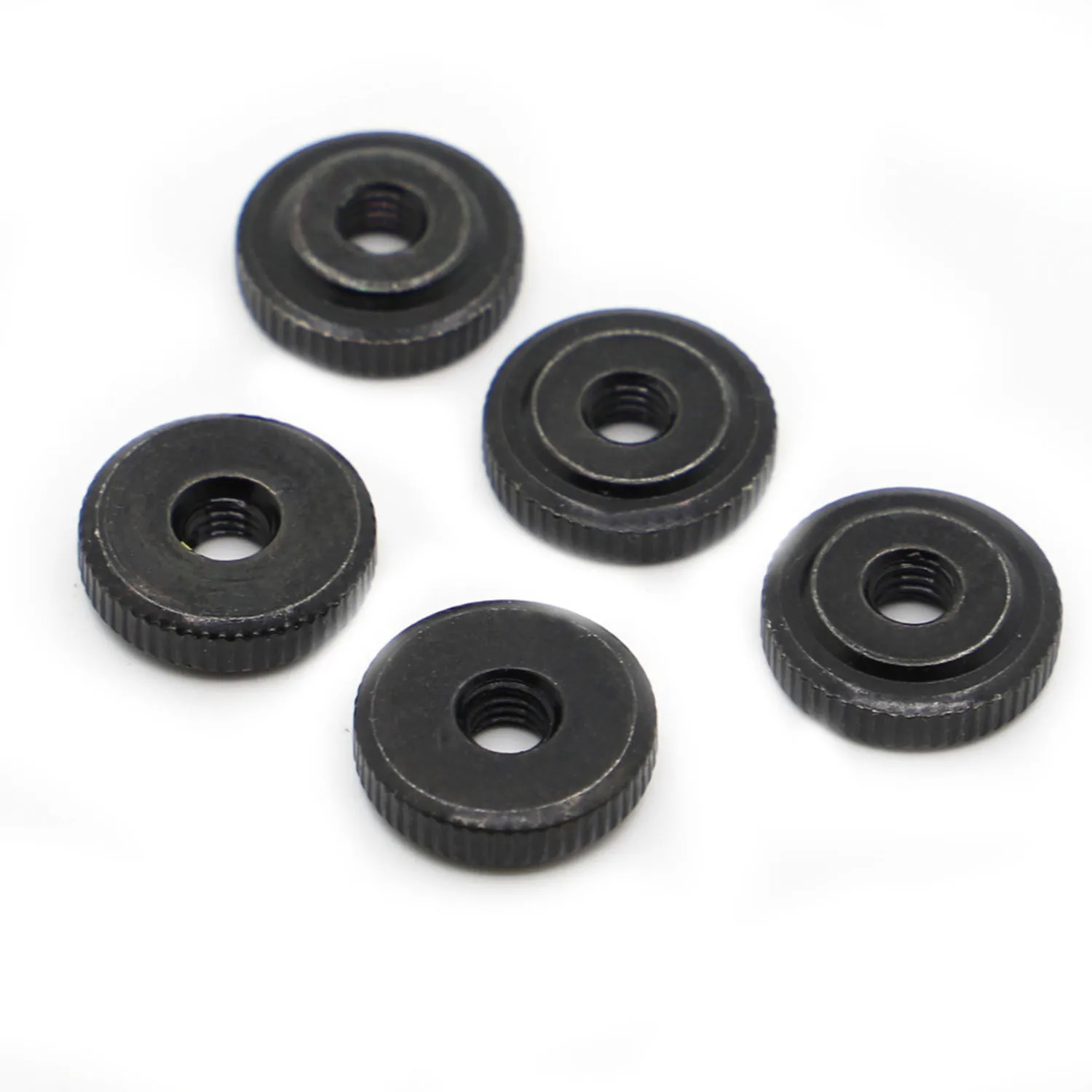 2/5pcs Black Zinc Plated Steel DIN467 GB807 Knurled Small Step Hand Tighten Thumb Nut M3 M4 M5 M6 M8 M10