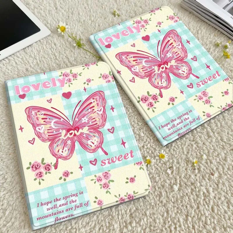 

Cartoon Butterfly Heart Sweet For Samsung Galaxy Tab S6 S7 S8 S9 S10 S11 FE Plus Lite Tablet Case