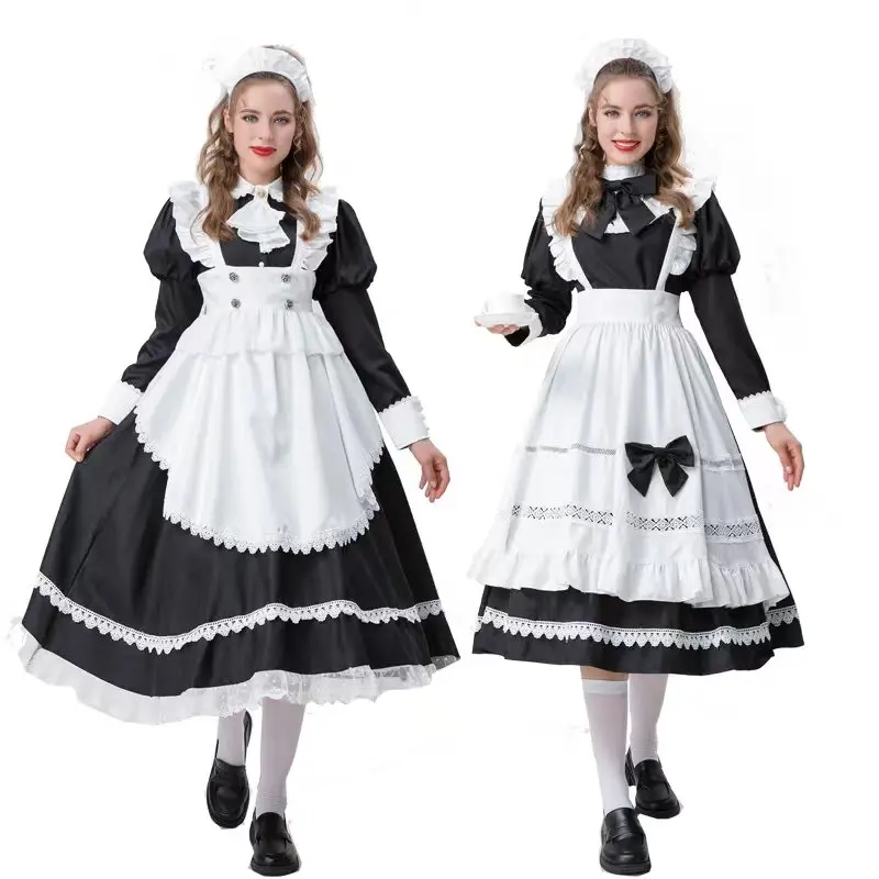 زي تنكري نسائي للهالوين، زي خادمة، زي عاملة راقية، فستان كيمونو، زي للمؤتمرات السنوية والحفلات، زي تقليدي صيني للعب الأدوار