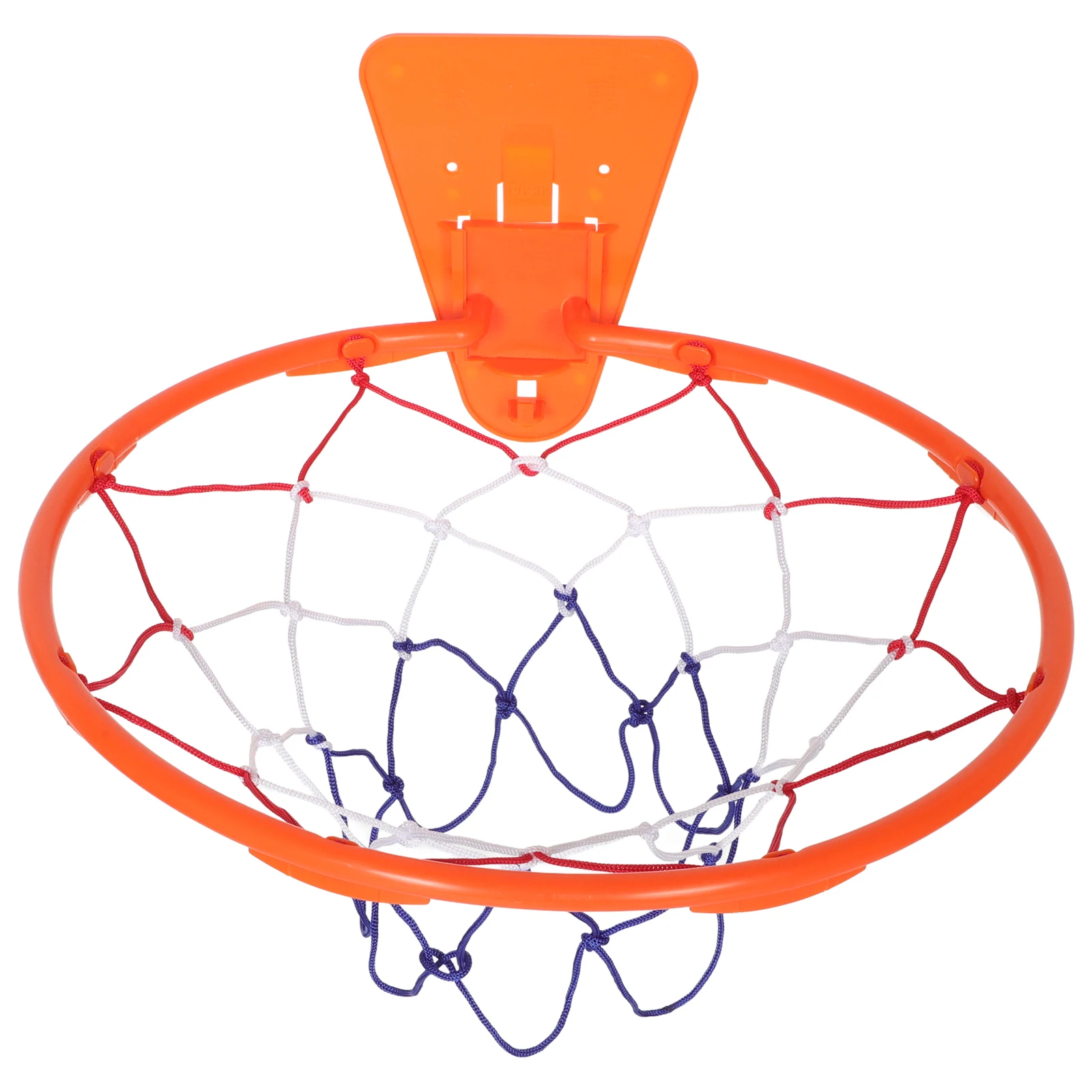 

Wall Mounted Basketball Hoop Indoor Wear-Resistant Material Space-Saving Vivid Color Silent Training for Home