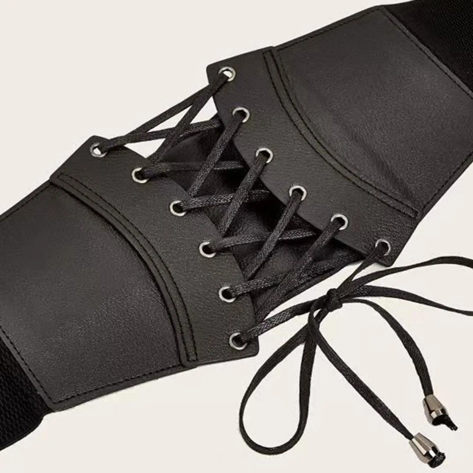 حزام واسبي مربوط مرن، واسع التمدد، حزام قابل للتعديل لفساتين الحفلات وحفلات الزفاف #5