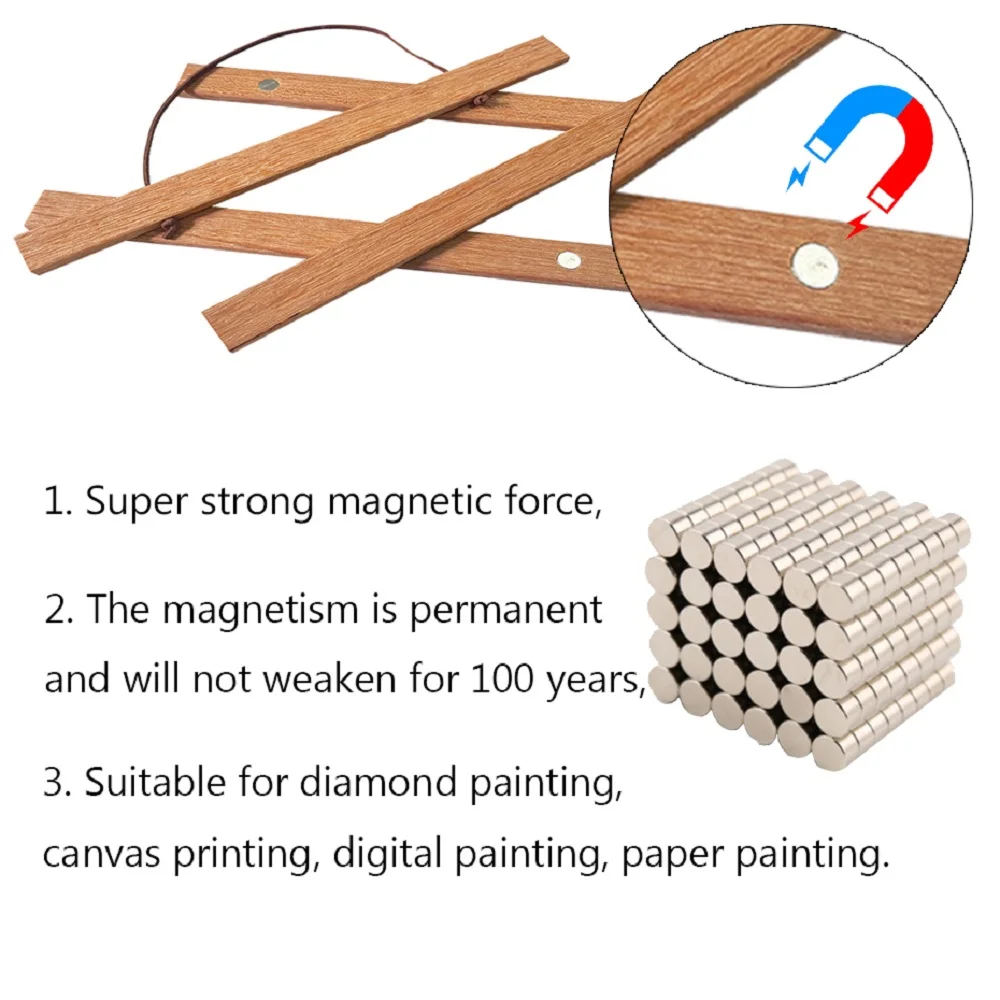 Gold Magnetic Poster Hanger, Easy to Use Frame