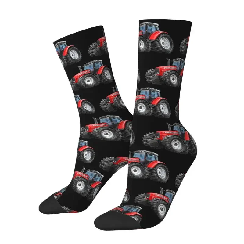 

Y2K Novelty Printed Tractor For Women Men Stretch Summer Autumn Winter Crew Socks