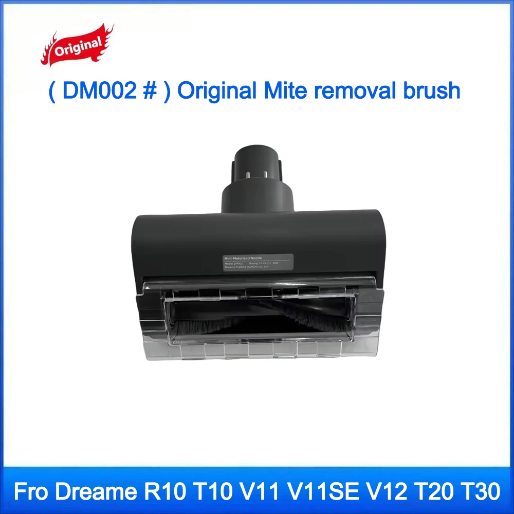 (DM002#)Original Dreame R10Pro mite removal brush Accessories Fro R10 V11 V11SE V12 T10 T20 T30 Motorized Mini-Brush Accessories