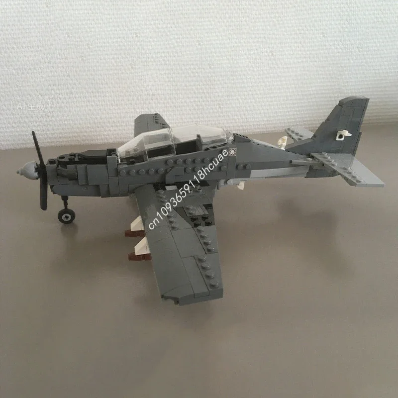 387pcs MOC Embraer EMB-312/T-27 Tucan Building Blocks Christmas Gift Best Birthday Gift Ideas for Kids and Creative Minds