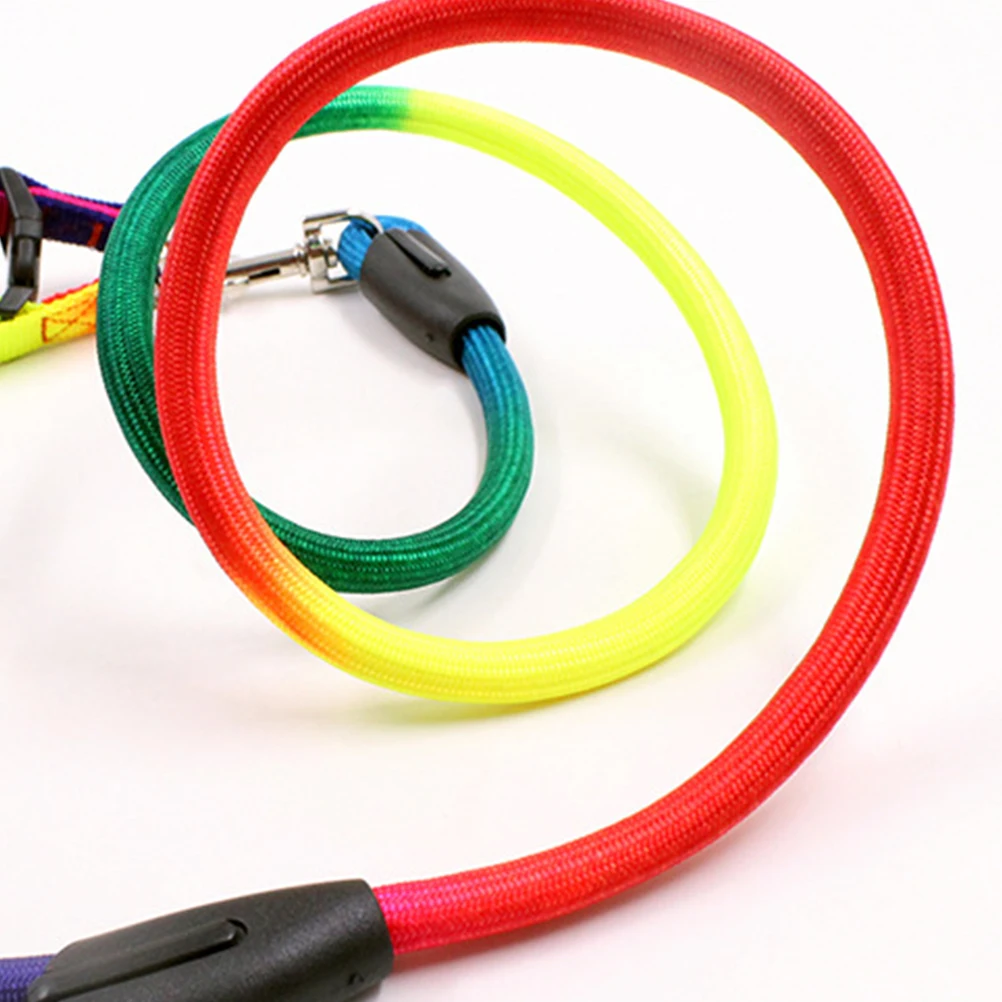 

Belts Pet Leash Walk The Dog Supplies Colorful Traction Rope Dogs Collars Leads