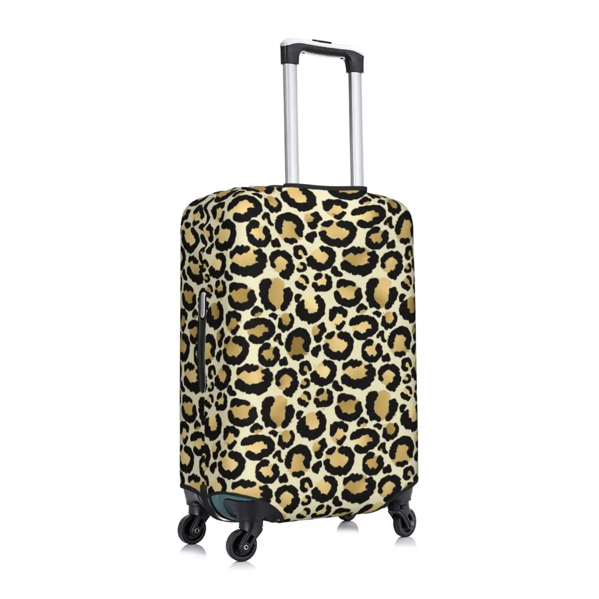 Fashion Gold Spotted Leopard Print Luggage Cover Protector Elastic Animal Cheetah Travel Suitcase Covers