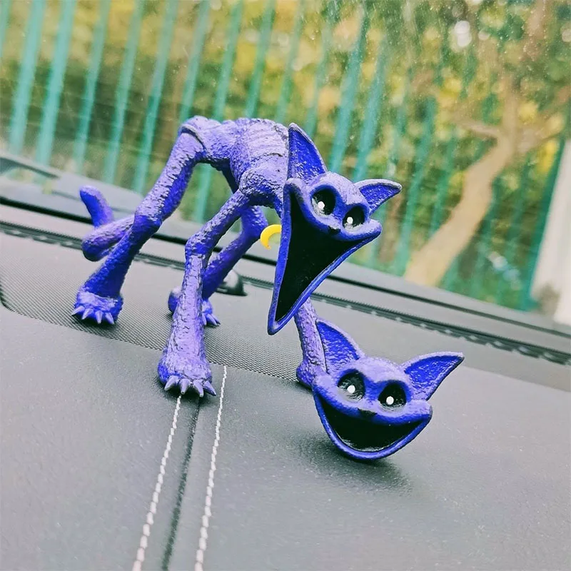 Lächelnde Viecher Serie Figuren Catnap Figur 2 Köpfe Terror Monster Katze Figur PVC Modelle Spiel Ornament Sammler Spielzeug Geschenk